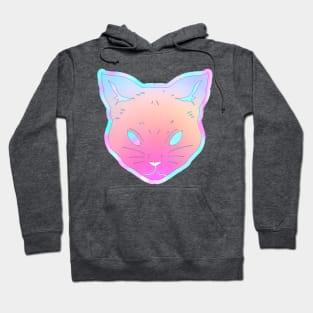 Prismatic iridescent cat Hoodie